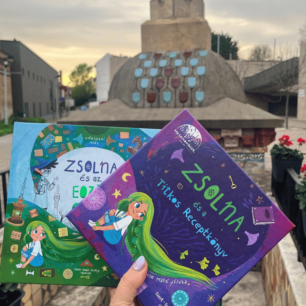 Zsolna mesekönyv és társasjáték a Zsolnay negyedben